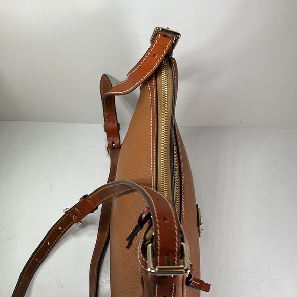 Dooney & Bourke Brown Leather Crossbody Shoulder Bag - Picture 9 of 15